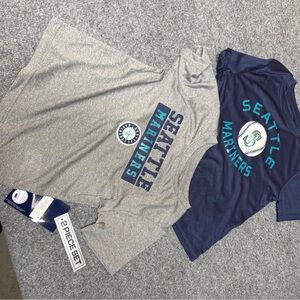 Genuine Merchandise Seattle Mariners Kids' Gray and Navy Tees